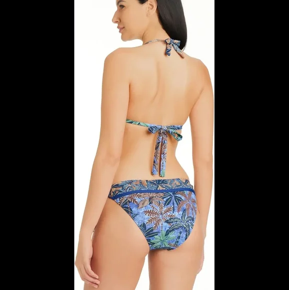 Bleu Rod Beattie By The Sea Vibrant Blue and Green with Side-Tie Details​ - Picture 2 of 5